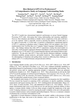How Robust is GPT-3.5 to Predecessors? A Comprehensive Study on Language
  Understanding Tasks
