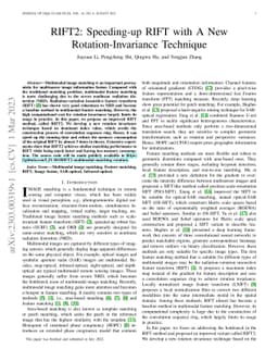 RIFT2: Speeding-up RIFT with A New Rotation-Invariance Technique