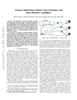 AI-Based Multi-Object Relative State Estimation with Self-Calibration
  Capabilities