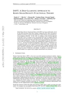 D4FT: A Deep Learning Approach to Kohn-Sham Density Functional Theory