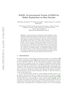 iSAGE: An Incremental Version of SAGE for Online Explanation on Data
  Streams