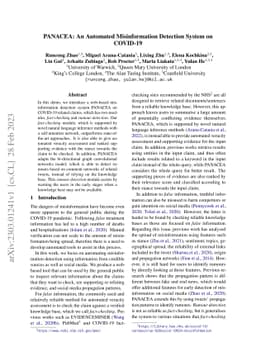 PANACEA: An Automated Misinformation Detection System on COVID-19