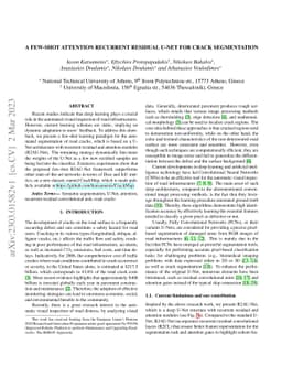 A Few-Shot Attention Recurrent Residual U-Net for Crack Segmentation