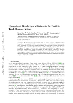 Hierarchical Graph Neural Networks for Particle Track Reconstruction