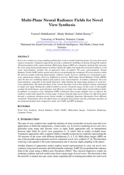 Multi-Plane Neural Radiance Fields for Novel View Synthesis