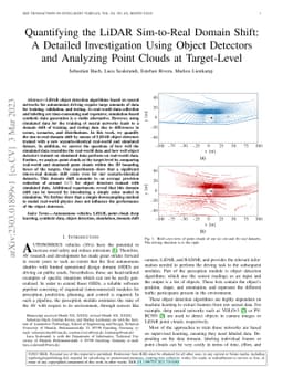 Quantifying the LiDAR Sim-to-Real Domain Shift: A Detailed Investigation
  Using Object Detectors and Analyzing Point Clouds at Target-Level