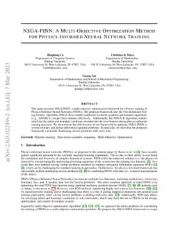 NSGA-PINN: A Multi-Objective Optimization Method for Physics-Informed
  Neural Network Training