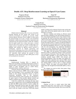 Double A3C: Deep Reinforcement Learning on OpenAI Gym Games