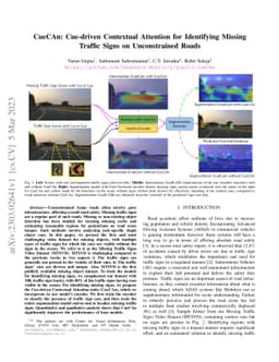 CueCAn: Cue Driven Contextual Attention For Identifying Missing Traffic
  Signs on Unconstrained Roads