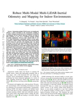 Robust Multi-Modal Multi-LiDAR-Inertial Odometry and Mapping for Indoor
  Environments
