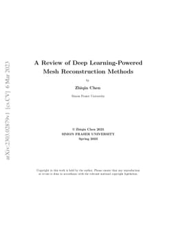 A Review of Deep Learning-Powered Mesh Reconstruction Methods