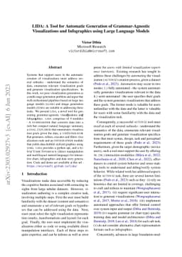 LIDA: A Tool for Automatic Generation of Grammar-Agnostic Visualizations
  and Infographics using Large Language Models