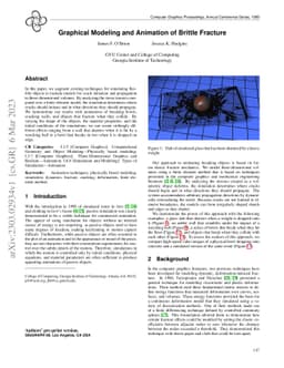 Graphical Modeling and Animation of Brittle Fracture