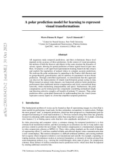 A polar prediction model for learning to represent visual
  transformations