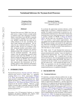 Variational Inference for Neyman-Scott Processes