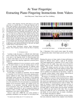 At Your Fingertips: Extracting Piano Fingering Instructions from Videos