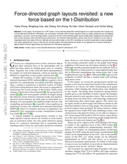 Force-Directed Graph Layouts Revisited: A New Force Based on the
  T-Distribution
