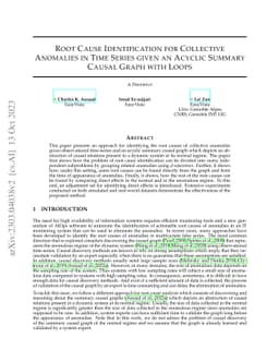 Root Cause Identification for Collective Anomalies in Time Series given
  an Acyclic Summary Causal Graph with Loops