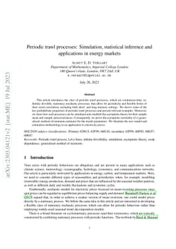 Periodic trawl processes: Simulation, statistical inference and
  applications in energy markets