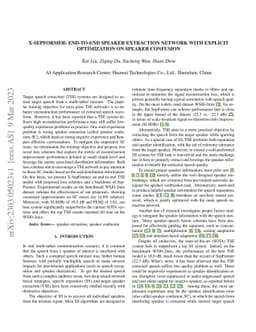 X-SepFormer: End-to-end Speaker Extraction Network with Explicit
  Optimization on Speaker Confusion