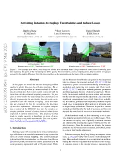 Revisiting Rotation Averaging: Uncertainties and Robust Losses