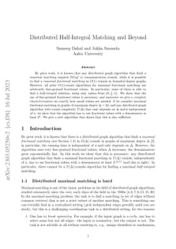 Distributed Half-Integral Matching and Beyond