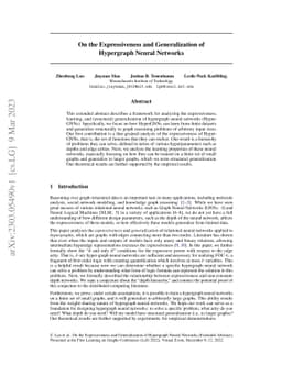 On the Expressiveness and Generalization of Hypergraph Neural Networks
