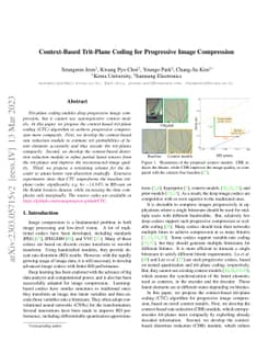 Context-Based Trit-Plane Coding for Progressive Image Compression