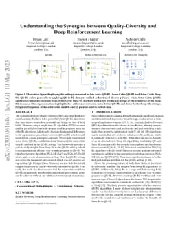 Understanding the Synergies between Quality-Diversity and Deep
  Reinforcement Learning