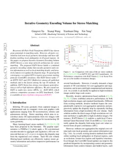 Iterative Geometry Encoding Volume for Stereo Matching