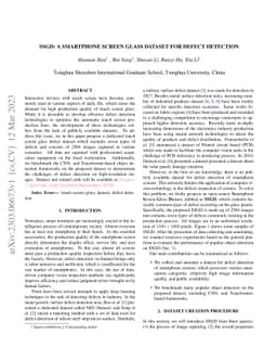 SSGD: A smartphone screen glass dataset for defect detection