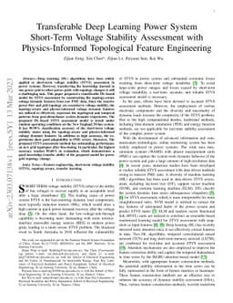 Transferable Deep Learning Power System Short-Term Voltage Stability
  Assessment with Physics-Informed Topological Feature Engineering
