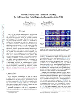 SimFLE: Simple Facial Landmark Encoding for Self-Supervised Facial
  Expression Recognition in the Wild