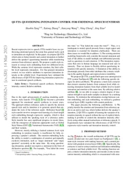 QI-TTS: Questioning Intonation Control for Emotional Speech Synthesis
