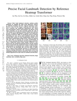 Precise Facial Landmark Detection by Reference Heatmap Transformer