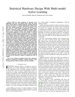 Statistical Hardware Design With Multi-model Active Learning
