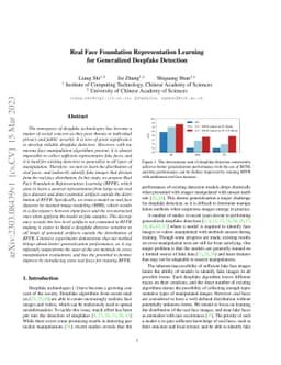 Real Face Foundation Representation Learning for Generalized Deepfake
  Detection