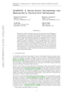 MAHTM: A Multi-Agent Framework for Hierarchical Transactive Microgrids