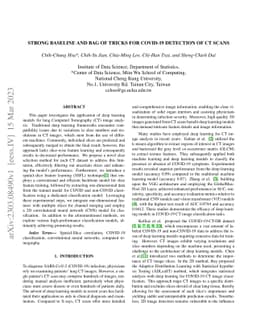 Strong Baseline and Bag of Tricks for COVID-19 Detection of CT Scans