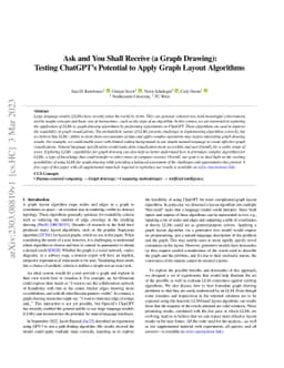 Ask and You Shall Receive (a Graph Drawing): Testing ChatGPT's Potential
  to Apply Graph Layout Algorithms