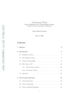 Contextual Trust