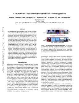 VVS: Video-to-Video Retrieval with Irrelevant Frame Suppression