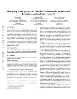 Designing Participatory AI: Creative Professionals' Worries and
  Expectations about Generative AI