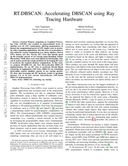 RT-DBSCAN: Accelerating DBSCAN using Ray Tracing Hardware