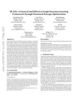 SE-GSL: A General and Effective Graph Structure Learning Framework
  through Structural Entropy Optimization