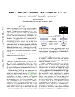 Adaptive Graph Convolution Module for Salient Object Detection