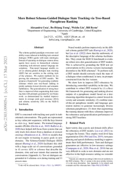 More Robust Schema-Guided Dialogue State Tracking via Tree-Based
  Paraphrase Ranking