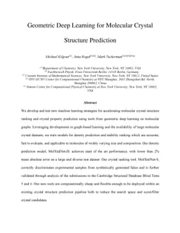 Geometric Deep Learning for Molecular Crystal Structure Prediction