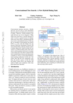 Conversational Tree Search: A New Hybrid Dialog Task