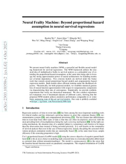 Neural Frailty Machine: Beyond proportional hazard assumption in neural
  survival regressions